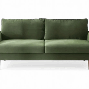 Bilhilury 72" Velvet Sofa For Small Spaces, Modern Army Green Fabric Couch With Plush Comfort, Compact Living Room & Apartment Furniture, Easy To Clean And Space Saving Design